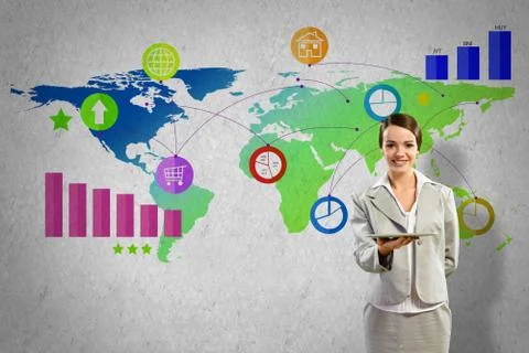 Interface presentation Foto stock