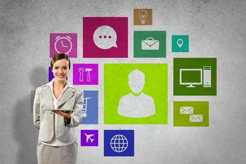 Interface presentation Foto stock