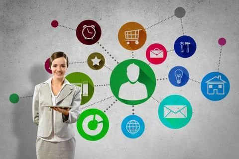 Interface presentation Foto stock