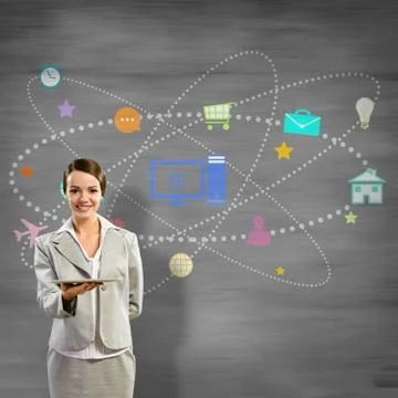Interface presentation Foto stock