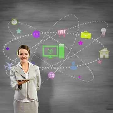Interface presentation Foto stock