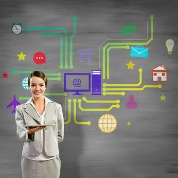 Interface presentation Foto stock