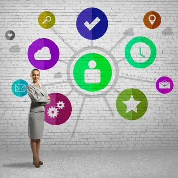 Interface presentation Foto stock