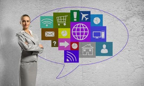Interface presentation Foto stock