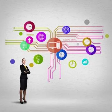 Interface presentation Stock Photos