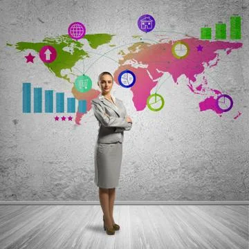Interface presentation Foto stock