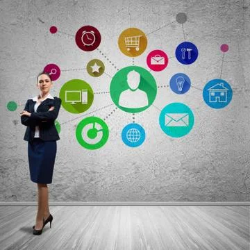 Interface presentation Foto stock