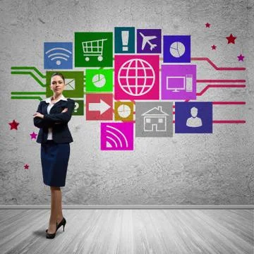 Interface presentation Foto stock