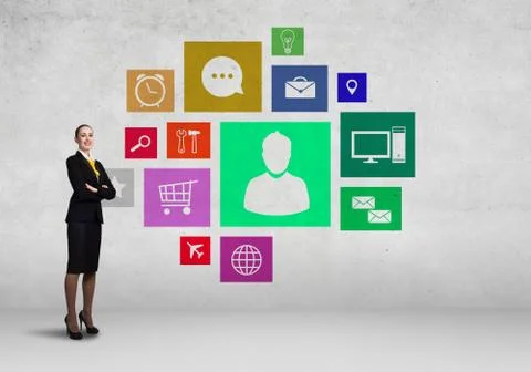 Interface presentation Foto stock