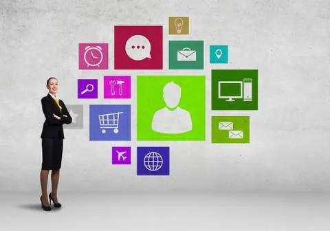 Interface presentation Foto stock