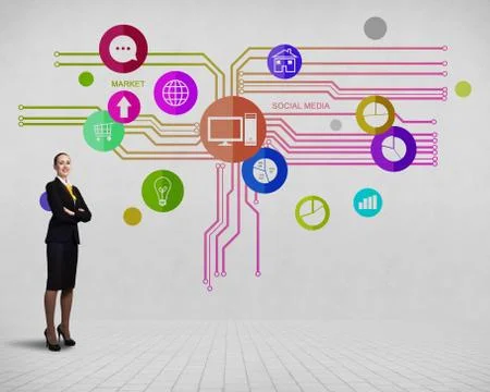 Interface presentation Foto stock