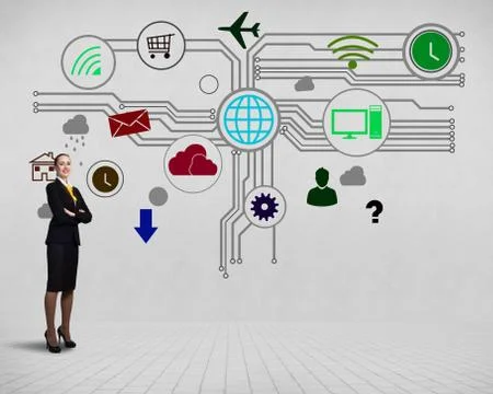 Interface presentation Foto stock