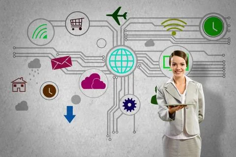 Interface presentation Foto stock