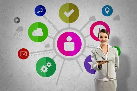 Interface presentation Foto stock