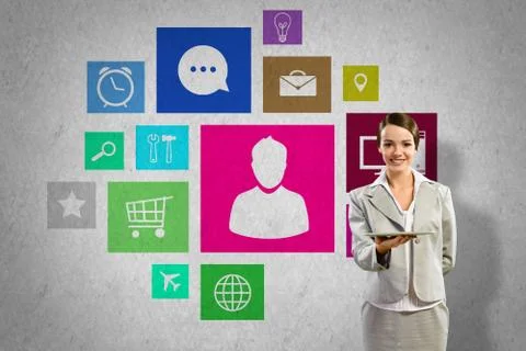 Interface presentation Foto stock
