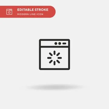 Interface Simple vector icon. Illustration symbol design template for web mob Stock Illustration