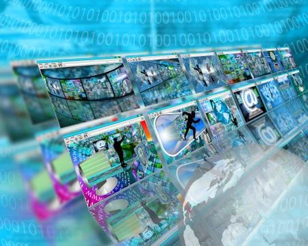 Interface sites Illustrazione stock