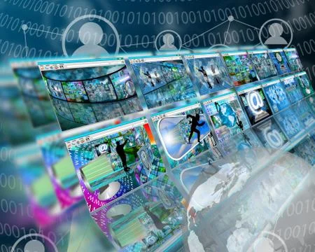 Interface sites Stockillustratie