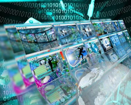 Interface sites Illustrazione stock