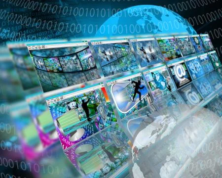 Interface sites Stockillustratie