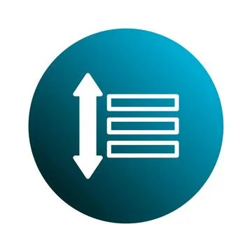 Interface sort icon for website app design direction sorting or filtering c.. 스톡 일러스트