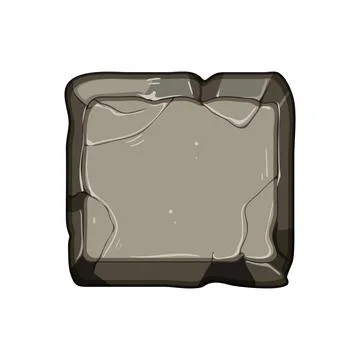 Interface stone button cartoon vector illustration イラスト素材