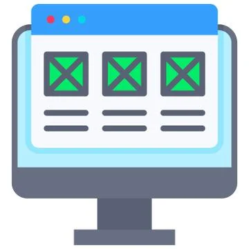 Interface, Telecommuting or remote work icon, vector illustration Stock Illustration