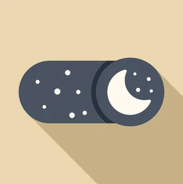 Interface toggle switch activating dark mode control 스톡 일러스트