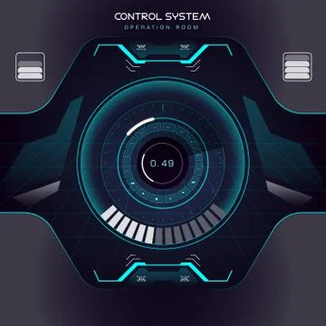 Interface UI design graphic illustration HUD Illustrazione stock