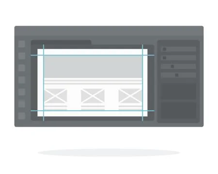 Interface vector flat isolated Stock Illustration