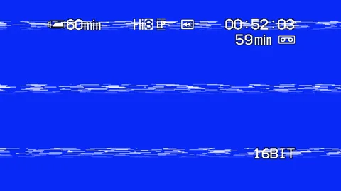 Interface from an VHS video camera with timecode Stock Footage 297567551