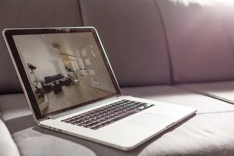 Interface of video distribution service. Subscription service. Streaming video Fotos de archivo