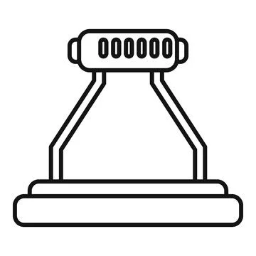 Interface vr platform icon outline vector. Hologram future Stock Illustration