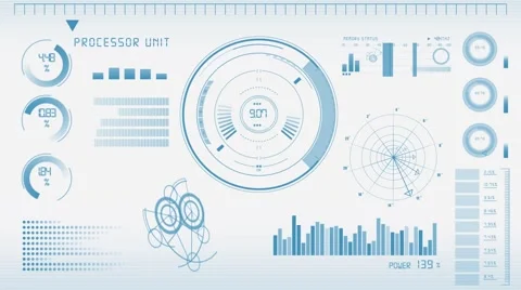 Interface white Stock Footage 47864783
