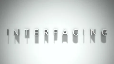Interfacing 3D title animation with shadows on a white background Vídeos de archivo 297273006