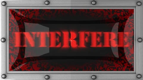 Interfere on led Video stock 8759964