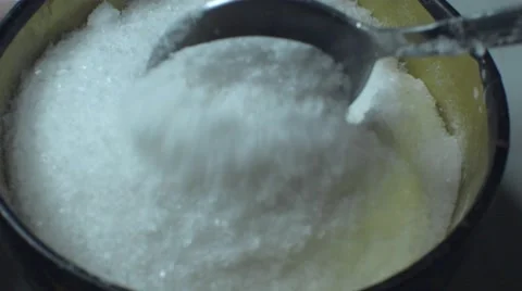 Interfere Salt Spoon Stock Footage 58272829