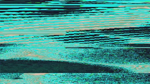 Interference and dreamy visuals: Multi-colored TV effects on shimmering Stock Footage 246010535