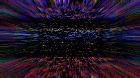 Interference, glitch and chromatic aberration superimposed on top of each other. Stock Footage 235544865