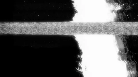 Interference lines, flickering signal bands, scattered noise artifacts. Intense Stock Footage 333910058