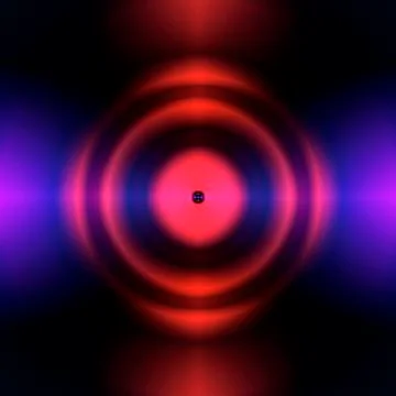 Interference pattern, artwork Stock Illustration