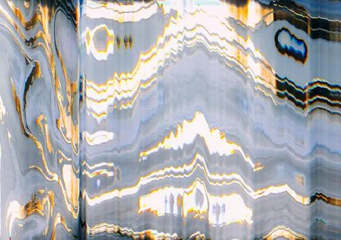 Interference pattern glitch glow signal distortion Illustrazione stock