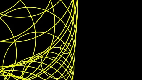 Interference Pattern Of Two Circular Waves Abstract Physics Illustration Stock Footage 319759543