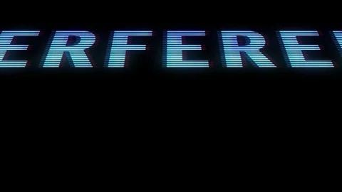 Interference signal with distortion effects Stock Footage 72127672