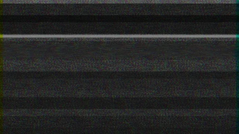 Interference with television broadcast on the screen with a grainy interrupt and Stock Footage 114295321