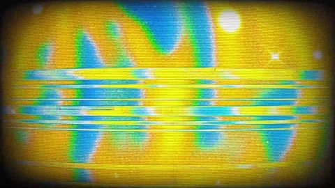 Interference TV Glitch Scanline Loop Stock Footage 322604548