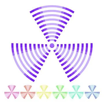 Interference wireless signal wave cartoon vector graphic Stock Illustration