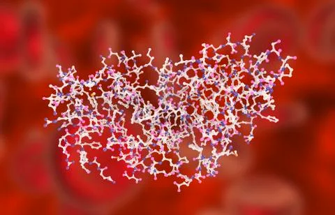Interferon gamma molecule Stock Illustration
