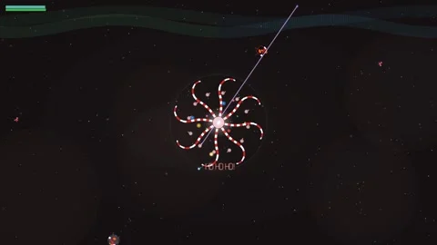 Intergalactic adventure featuring an alien creature and space battles at a .. Stock Footage 322184475