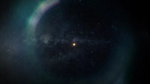 Intergalactic, distant galaxies and constellations  Starry night sky Stock Footage 297245043